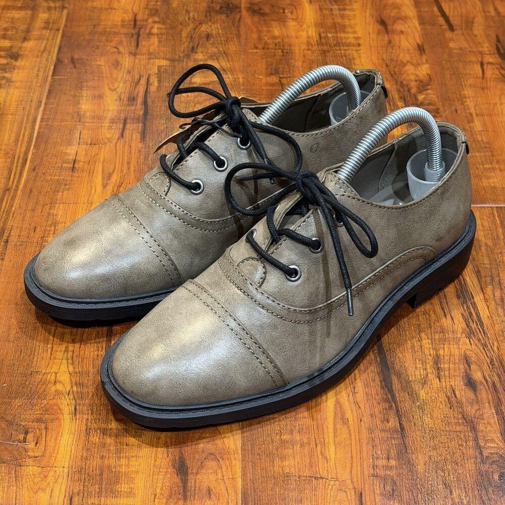 Frye and Co. Cap Toe Lace Up Concrete Oxford Dress Shoes - Men's Size 7 M - New